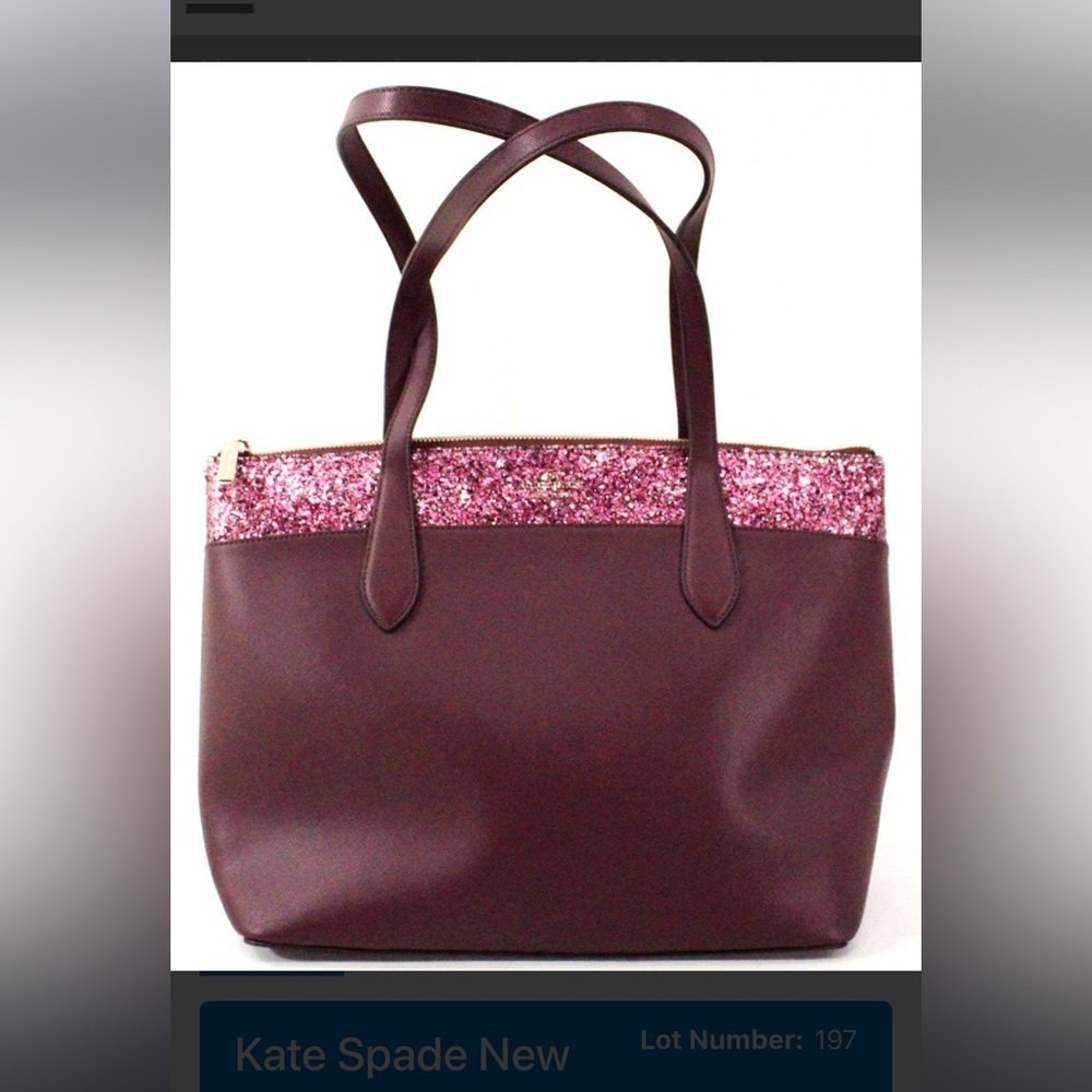 Kate Spade Brown and Pink Elegant Tote